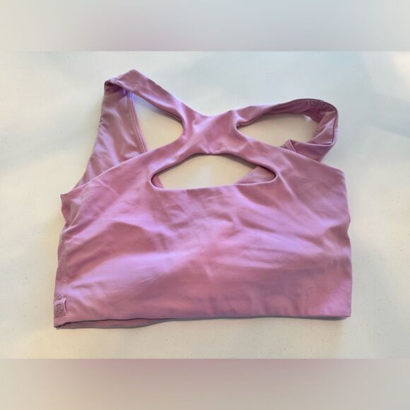 Lululemon Athletica Light Pink Cross-Back Sports Bra #5 - Picture 3 of 6